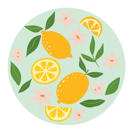 7" Fruit Round Canvas Painting Kit by Craft Smart®